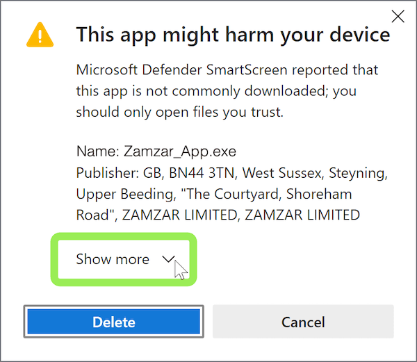 Show More Screenshot